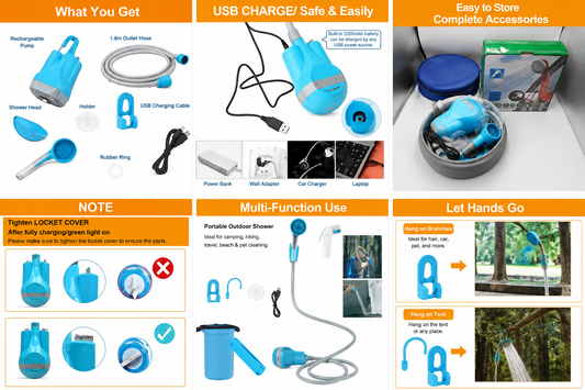 Portable Shower – Compact Outdoor & Travel Shower