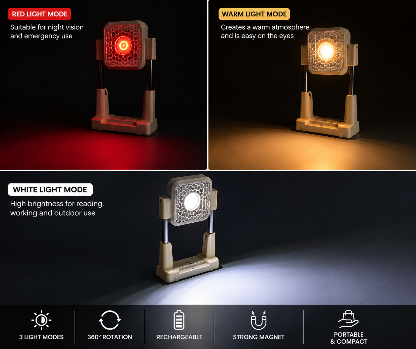 Multifunctional Adjustable Work Light