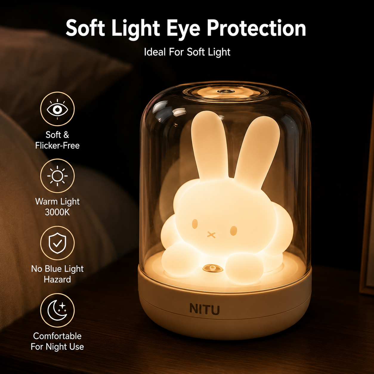 Cute Ambient Mosquito Lamp – Stylish 2-in-1 Mosquito Control & Ambient Light