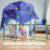 Kids Fort Building Kit – 51 Piece Creative Construction Set